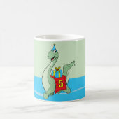 Mug Petit garçon, 5e anniversaire Dinosaur (Centre)