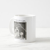 Mug Petit garçon à la crèche-Joyeux Noël (Devant gauche)