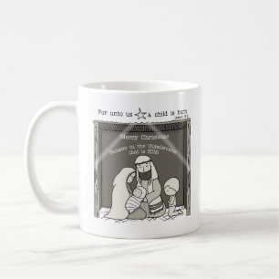Mug Petit garçon à la crèche-Joyeux Noël