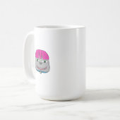 Mug Petit garçon avec cheveux roses et expressionniste (Devant gauche)