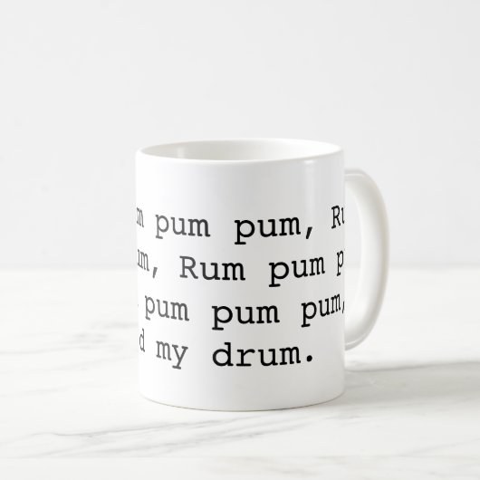 Mug Petit garçon de batteur (Devant droit)