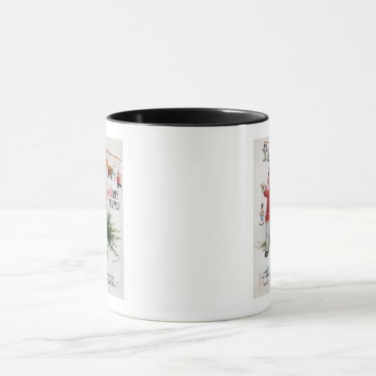 Mug Petit Garçon Montrant Ses Cadeaux (Centre)