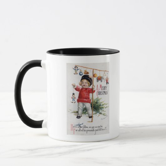 Mug Petit Garçon Montrant Ses Cadeaux (Gauche)