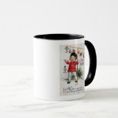 Mug Petit Garçon Montrant Ses Cadeaux (Devant droit)