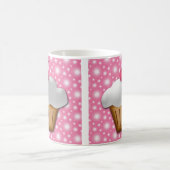 Mug Petit gâteau de coupe-circuit avec la cerise rose (Centre)