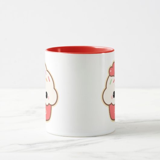 Mug Petit gâteau mignon de coeur (Centre)