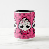 Mug Petit gâteau rose de crâne (Centre)