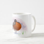 Mug Petit gros Robin mignon (Devant droit)