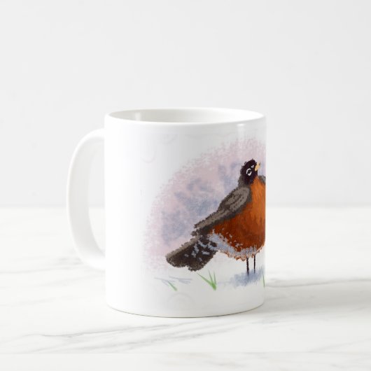 Mug Petit gros Robin mignon (Devant gauche)