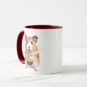 Mug Petit Hamster Cute Tenant Un Muffin (Devant gauche)