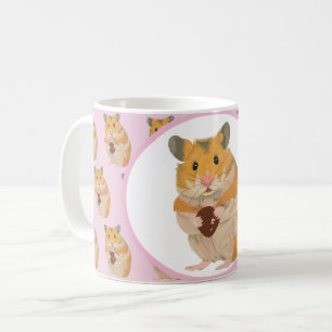 Mug Petit hamster mignon tenant un oeuf de Pâques