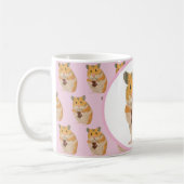 Mug Petit hamster mignon tenant un oeuf de Pâques (Gauche)