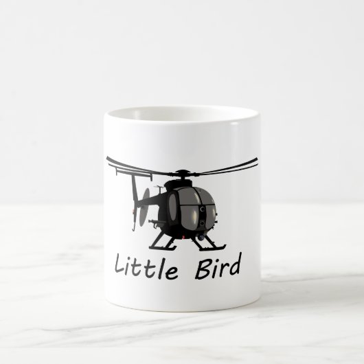Mug Petit hélicoptère de l'oiseau MH-6 (Centre)