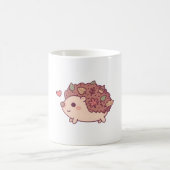 Mug Petit Hérisson Avec Feuilles D'Automne Et Acorn (Centre)