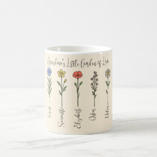 Mug Petit Jardin d'Amour de grand-mère - Nom des petit