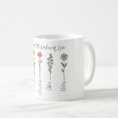 Mug Petit Jardin d'Amour de grand-mère - Nom des petit (Devant droit)