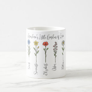 Mug Petit Jardin d'Amour de grand-mère - Nom des petit