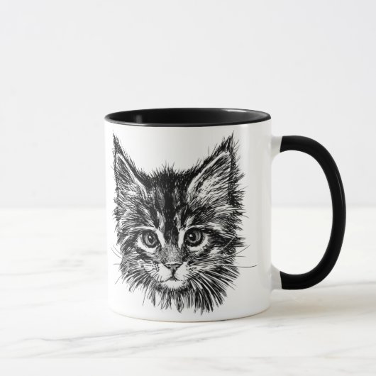 Mug Petit Kitten mignon (Droite)