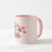 Mug Petit lapin lapin lapin de la Saint-Valentin (Devant droit)