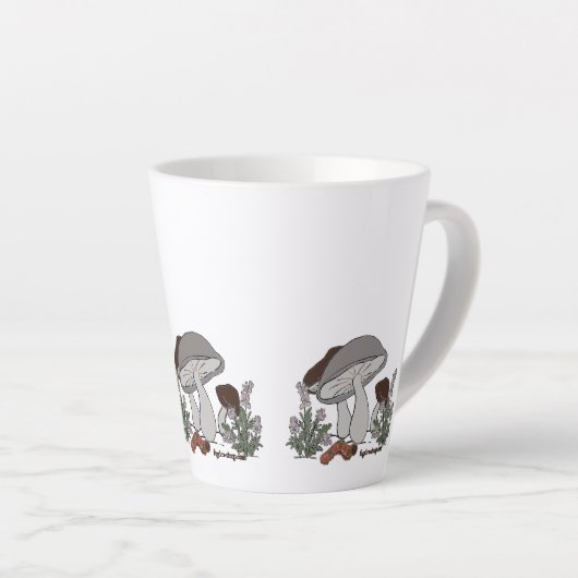 mug petit latte champignon chenille (Angle droit)