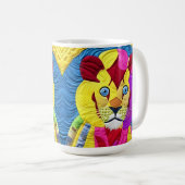 Mug Petit Lion Cub Quilt Comme Design (Devant droit)