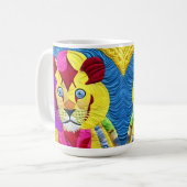 Mug Petit Lion Cub Quilt Comme Design (Devant gauche)