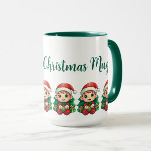 Mug Petit Lutin de Noël Magique Personnalisé