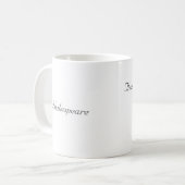 Mug Petit mais féroce - Shakespeare (Devant gauche)