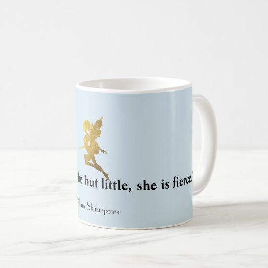 Mug Petit Mais Fierce Citation Fée Silhouette Musique (Devant droit)
