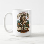 Mug Petit mais puissant hérisson rétro de camping d'av (Gauche)