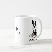 Mug Petit Mama's Boy Boston Terrier (noir) (Devant droit)