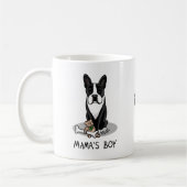 Mug Petit Mama's Boy Boston Terrier (noir) (Gauche)
