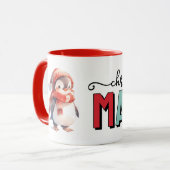 Mug Petit manchot magie de noël (Devant gauche)