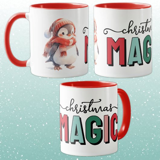 Mug Petit manchot magie de noël