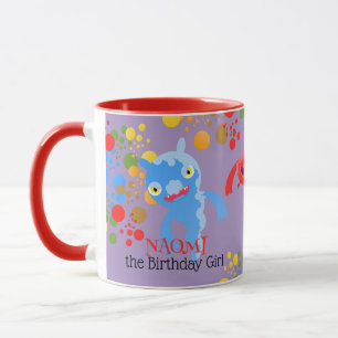 Mug Petit monstre de fête et fête d'anniversaire avec