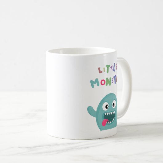 Mug Petit monstre drôle vert en bon état (Devant droit)