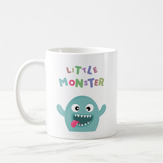 Mug Petit monstre drôle vert en bon état (Gauche)