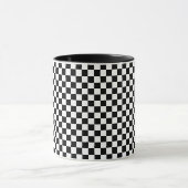 Mug Petit motif à carreaux noir et blanc (Centre)