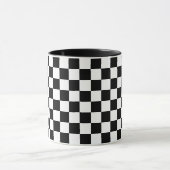 Mug Petit motif à carreaux noir et blanc (Centre)
