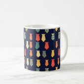 Mug Petit Motif Cravate coloré (Devant droit)