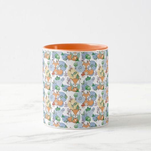 Mug Petit motif mignon de Fox (Centre)