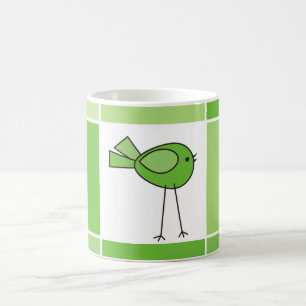 Mug petit oiseau vert