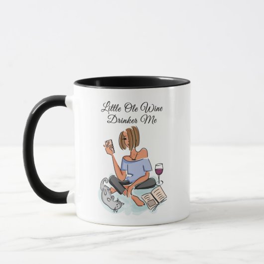 Mug Petit Ole Vin Boire Moi (Gauche)