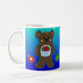 Mug Petit ours avec un panier d'ornements (Gauche)