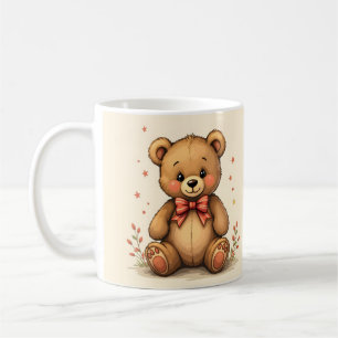 Mug Petit ours brun mignon adorable avec cravate
