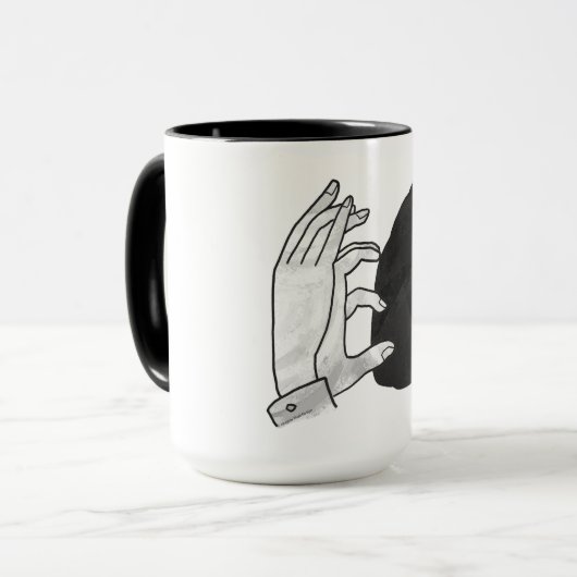 Mug Petit ours Ours Silhouette Main (Devant gauche)