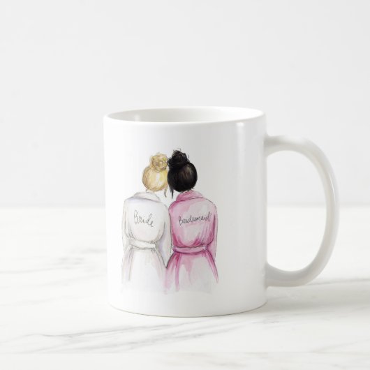 Mug Petit pain blond de Bk de jeune mariée de petit (Droite)