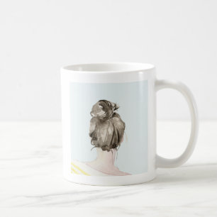 Mug Petit pain Brown de noeud de dessus de cheveux