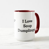 Mug Petit pain chinois de Dim Sum de boulette de soupe (Devant droit)