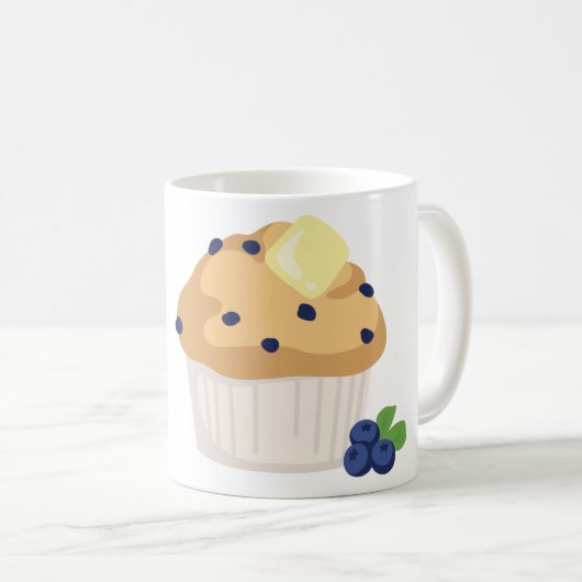 Mug Petit pain de myrtille (Devant droit)